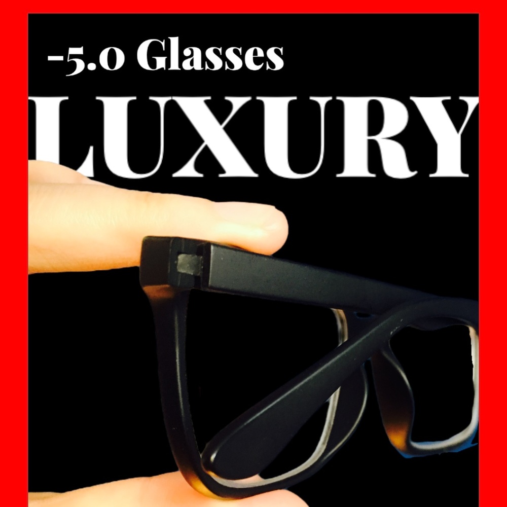 Black -5.0 Nearsighted Glasses (NEW)